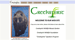 Desktop Screenshot of creekspirit.org